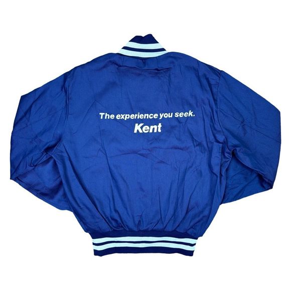 Vintage Union Made Embroidered Kent Varsity / Baseball Jacket - Picture 3 of 6